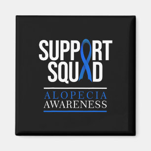 Support Squad Alopecia Awareness Hair Loss Magnet