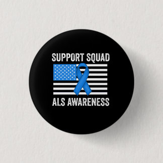 Support Squad ALS Awareness 3 Cm Round Badge