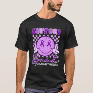 Support Squad Alzheimer s Awareness Ribbon Purple T-Shirt