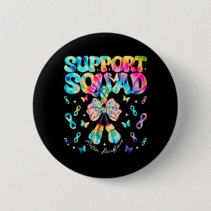 Support Squad Autism Awareness Acceptance Infinity 6 Cm Round Badge