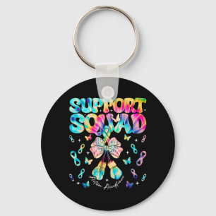 Support Squad Autism Awareness Acceptance Infinity Key Ring