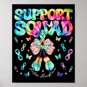 Support Squad Autism Awareness Acceptance Infinity Poster