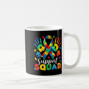 Support Squad Autism Awareness Family Outfits Men Coffee Mug