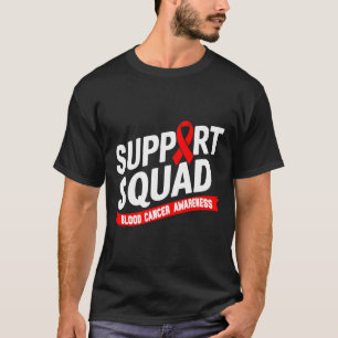 Support Squad Blood Cancer Awareness Month Red Rib T-Shirt