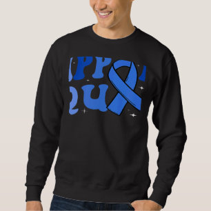 Support Squad Blue Ribbon Diabetes Awareness Month Sweatshirt