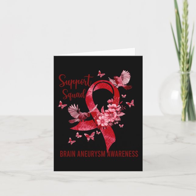 Support Squad Brain Aneurysm Awareness Card (Front)
