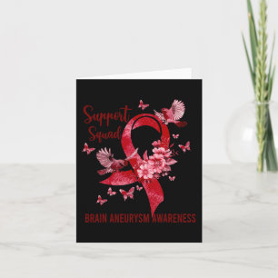 Support Squad Brain Aneurysm Awareness Card