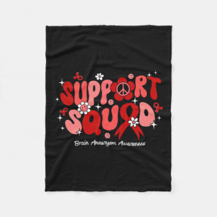Support Squad Brain Aneurysm Awareness Fleece Blanket