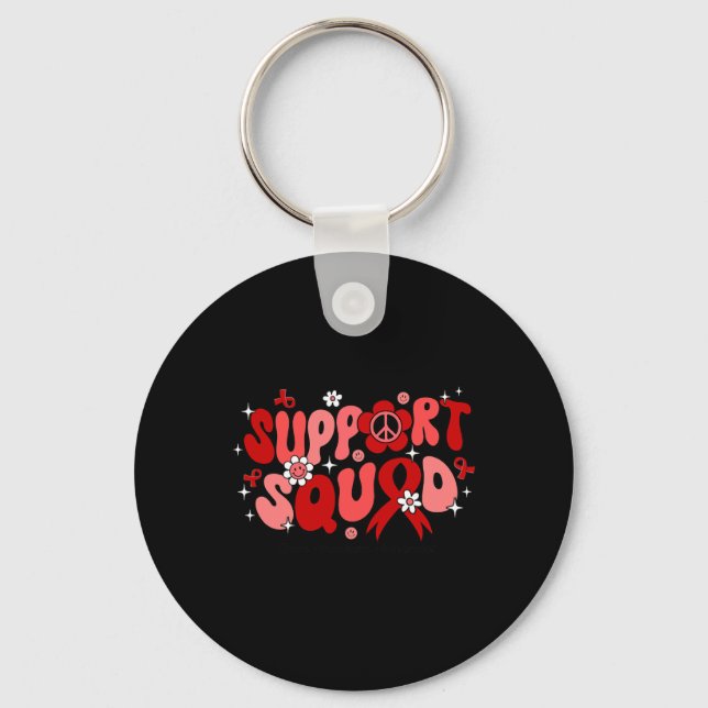 Support Squad Brain Aneurysm Awareness Gifts  Key Ring (Front)