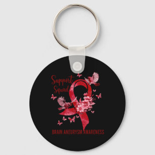 Support Squad Brain Aneurysm Awareness Key Ring