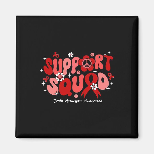 Support Squad Brain Aneurysm Awareness  Magnet (Front)
