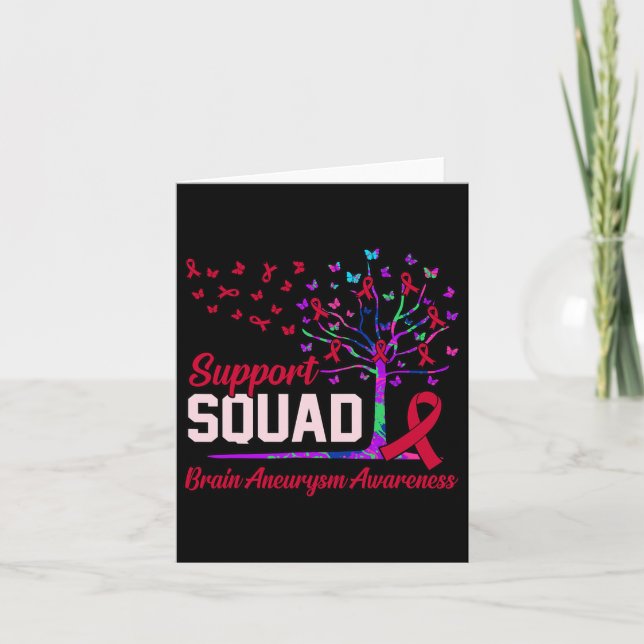 Support Squad Brain Aneurysm Awareness Month Suppo Card (Front)