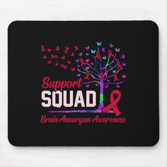 Support Squad Brain Aneurysm Awareness Month Suppo Mouse Pad (Front)