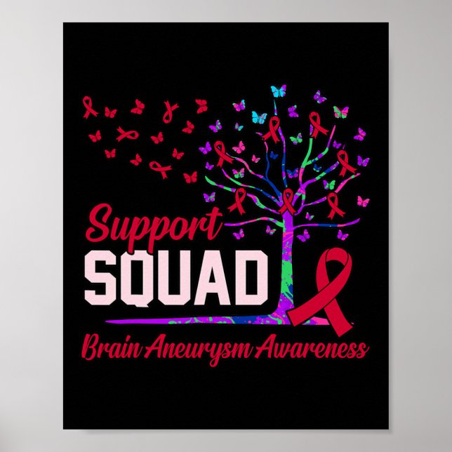 Support Squad Brain Aneurysm Awareness Month Suppo Poster (Front)