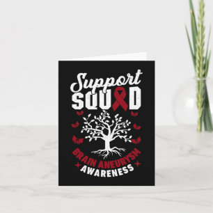 Support Squad Brain Aneurysm Awareness Support Gra Card