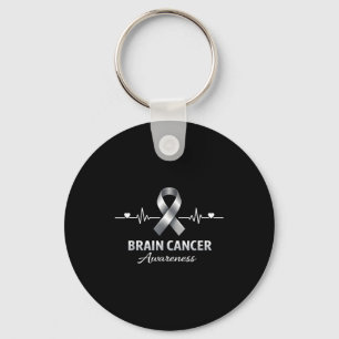 Support squad brain cancer awareness brain tumour key ring