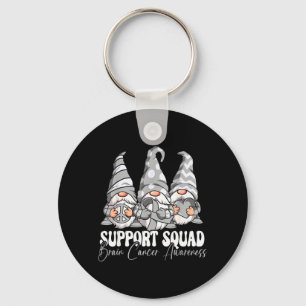 Support Squad Brain Cancer Awareness Key Ring