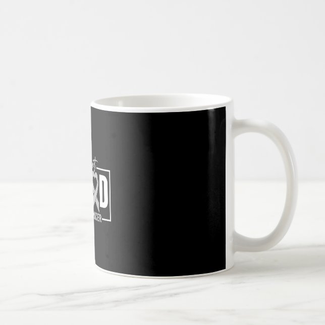 Support squad brain cancer awareness month grey coffee mug (Right)