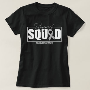 Support Squad Brain Cancer Awareness Support T-Shirt