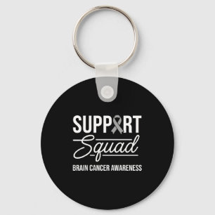 Support squad brain tumour awareness brain cancer key ring