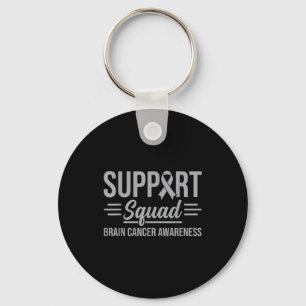 Support squad brain tumour awareness brain cancer key ring