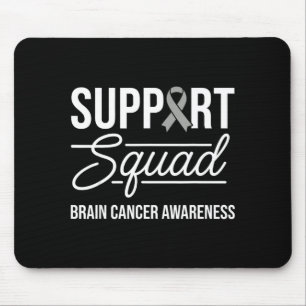 Support squad brain tumour awareness brain cancer mouse pad