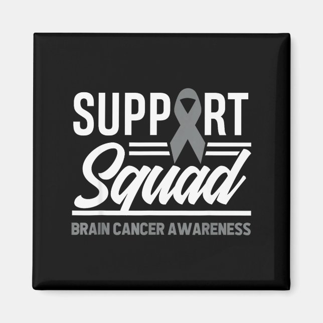 Support Squad Brain Tumour Support Brain Cancer Magnet (Front)