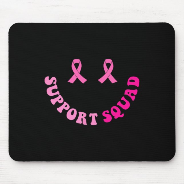 Support Squad Breast Cancer Awareness 2 Sided  Mouse Pad (Front)