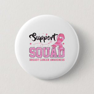 Support Squad Breast Cancer Awareness Coquette Pin