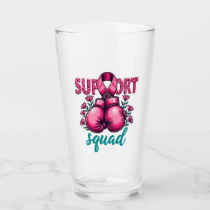 Support Squad Breast Cancer Awareness Gloves Box Glass
