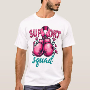 Support Squad Breast Cancer Awareness Gloves Box T-Shirt