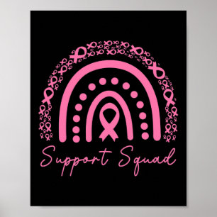 Support Squad Breast Cancer Awareness Husband Pink Poster