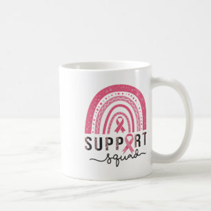 Support Squad Breast Cancer Awareness Leopard Pink Coffee Mug