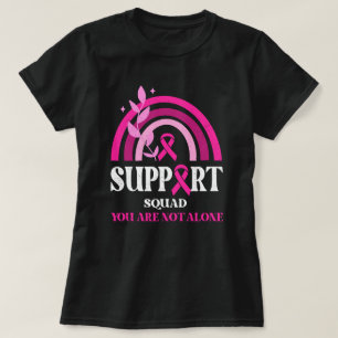 Support Squad Breast Cancer Awareness Leopard Pink T-Shirt