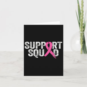 Support Squad Breast Cancer Awareness Month Pink W Card