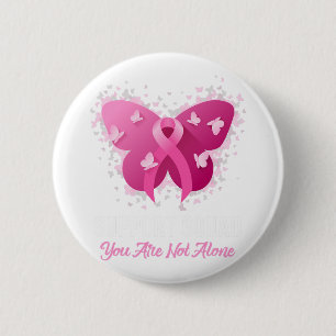 Support Squad Breast Cancer Awareness Pink Ribbon 6 Cm Round Badge