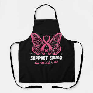 Support Squad Breast Cancer Awareness Pink Ribbon Apron
