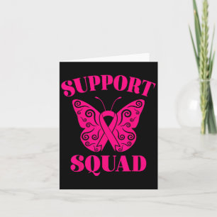 Support Squad Breast Cancer Awareness Pink Ribbon  Card