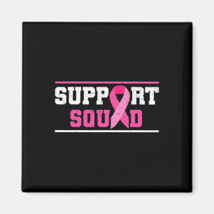 Support Squad Breast Cancer Awareness Pink Ribbon Magnet