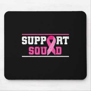 Support Squad Breast Cancer Awareness Pink Ribbon Mouse Pad