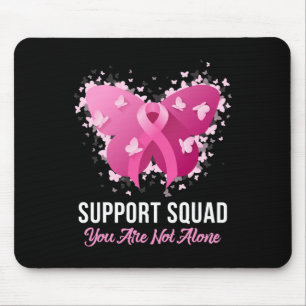 Support Squad Breast Cancer Awareness Pink Ribbon  Mouse Pad