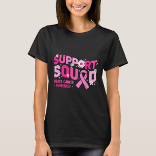 Support Squad Breast Cancer Awareness Pink Ribbon T-Shirt