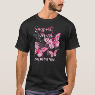 Support Squad Breast Cancer Awareness Pink Ribbon  T-Shirt