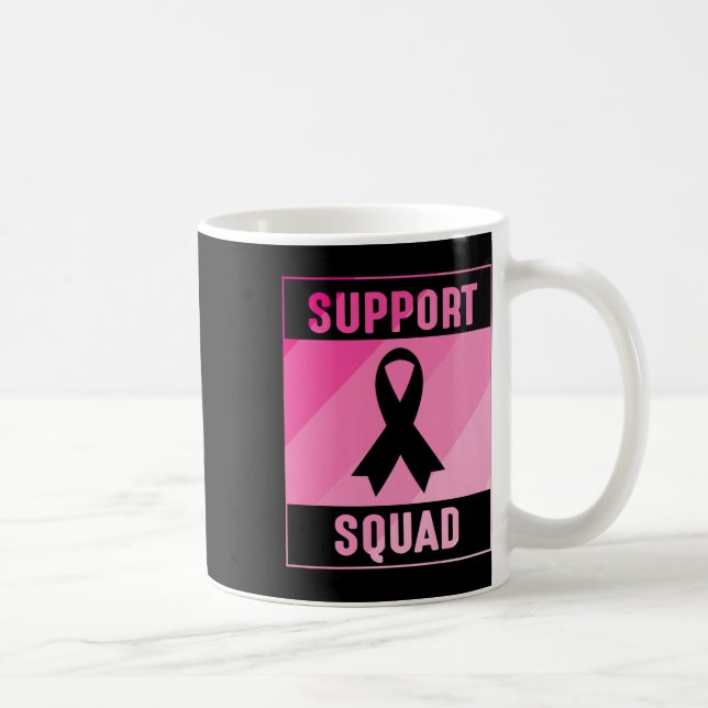 Support Squad Breast Cancer Awareness Premium  Coffee Mug (Right)