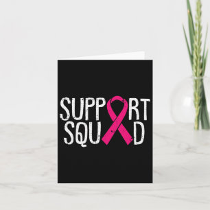 Support Squad Breast Cancer Awareness Ribbon Fight Card
