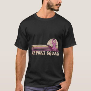Support Squad Breast Cancer Awareness Ribbons Pink T-Shirt