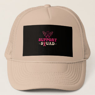 support squad breast cancer awareness trucker hat