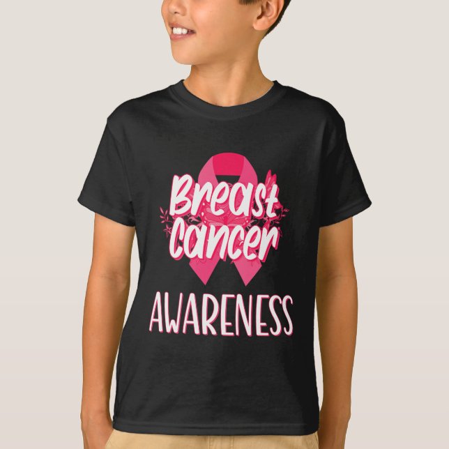 Support Squad Breast Cancer - In October We Wear P T-Shirt (Front)