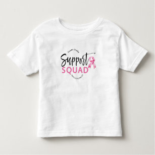 Support Squad Breast Cancer Pink Ribbon Toddler T-Shirt