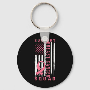 Support Squad Breast Cancer – Pink Support Squad Key Ring